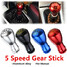 Aluminium Alloy 8MM 10MM 12mm Adapter 5 Speed Gear Shift Knob Gear Stick Shift Knob - 7