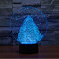 Led Night Light Touch Dimming Novelty Lighting Colorful 100 3d Snow Christmas Light - 4
