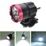 Black Blue Waterproof 3000LM Headlamp Gold 30W Universal Red Motorcycle LED Headlight 12-24V - 1