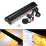 Strobe Warning Universal 12V White Amber 6000K LED Work Light Bar Light Flashing - 2