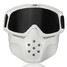 Detachable Modular Face Mask Shield Goggles Motorcycle Helmet - 1