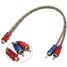 Audio RCA Phone Male Cable Lead Adapter Connector Female 1x Splitter - 1