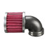 Universal For Motorcycle Bobber Chopper Cruiser Air Cleaner Intake Filter Scooter - 3