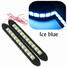 Flexible Light COB Silicone 10 LED Lamps 16W 2x Car DRL Driving Daytime Running - 8