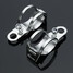 Clamps Bracket Turn Signal 4pcs Cafe Racer Chrome Motorcycle Front Rear Holder Fork Shock - 5