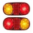 Trailer Plate LED Tail Lights 2Pcs Submersible Truck Boat Ute - 1