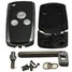 Black Jazz Civic Accord Odyssey Shell for Honda CRV Flip Key 3 Buttons Remote - 6