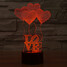 100 Decoration Atmosphere Lamp Led Night Light Love Star Novelty Lighting Wars 3d - 2
