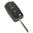 VW Polo Case Uncut Blade Button Remote Key FOB Shell - 2