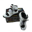 PRO Motorcycle Racing Boots Black White Speed Racing Boots - 9