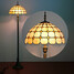 Painting Lamp Mushroom Glass Light Floor Tiffany Resin - 1