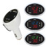 12V Dual USB LED Digital Voltmeter Car Cigarette Lighter Charger Temperature - 1