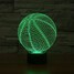 Visual 3d Color-changing Art Desk Lamp Home Led Basketball - 7