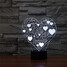Color-changing Romantic Love Heart 3d Colorful Led 100 - 7