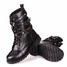 Women Motorcycle Cool Punk Black Boots - 3