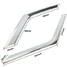 Chrome 2pcs Front Rogue Grille Grill X-Trail Molding Cover Trim - 6