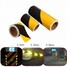 Black Tape Sticker Night Reflective Warning Safety 20CM Traffic 5cm Yellow Strip 10cm - 7
