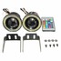 Fog Wireless Control 3inch LED RGB Color Angel Eye Car Light Rings Lights White - 2