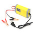 Color Yellow Smart 12V Automatic 2A Battery Charger Car Motorcycle - 4