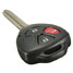 Uncut Battery Flip Key Shell 3 Buttons Remote Toyota Scion Black - 5