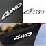 4WD Metal Decal Emblem Badge Adhesive Auto Car Chrome 3D Sticker - 1