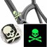 The Motorcycle Car Bike Skull Sticker Dark Glow Noctilucent - 5