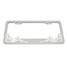 Tirol Car Stainless Steel Tag License Plate Frame Drawing Girl Polished Metal - 6