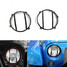 Cover for Jeep Wrangler JK Guard Head Light Black Steel Front 2Pcs - 1