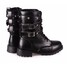 Women Motorcycle Cool Punk Black Boots - 4