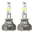 30W HB3 LED Headlight 9005 9006 AUDEW Pair Aluminum Beam COB H1 3200LM Bulb 6000K Hi Lo - 1