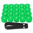 17MM Bolt Caps 20pcs ABS Plastic Tool Key Covers AUDI Wheel Nut - 6