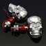 4pcs 12V Indicator Lamp Motorcycle Skull Skeleton Head 0.5W Turn Signal Light - 7