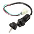 Barrel Switch Key 4 Wires Motorcycle Pit Dirt Bike Ignition Universal Quad ATV - 3