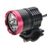 Black Blue Waterproof 3000LM Headlamp Gold 30W Universal Red Motorcycle LED Headlight 12-24V - 2