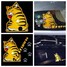 Decals 3D Tail Rear Window Wiper Reflective Moving Car Stickers Cartoon Cat - 3