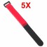 5pcs 2cm Cable Cord Ties Tidy Straps Red x 20cm Multicolor Reusable Nylon Hook Loop - 1