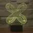 3d Abstract Christmas Light 100 Touch Dimming Decoration Atmosphere Lamp Led Night Light - 5