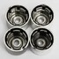 17MM Chrome Golf Passat Bolts Covers Polo Alloy Wheel Locking Caps Nut VW - 4