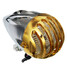 H4 Chrome 12V 35W Gold Headlight For Harley Light Motorcycle Bullet Halogen - 5