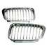 Front Kidney Grille 4 Door Grill Chrome Glossy BMW E46 3 Series - 5
