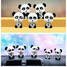 Painted Ornament Glue Cartoon Car Interior Panda Gift Accessories - 1