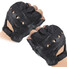 Multi-Use Leather Motorcycle Medium Glove Fingerless Vented Cowhide - 1