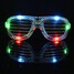 Glasses Flashing Slotted Blinking Costume Party Goggles Glow LED Light Shutter Shades - 11