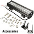 Ute Lamp ATV Light Bar Spot Flood Combo Offroad 4X4 4WD LED Work 12inch 72W - 3