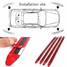 Silver Chrome Guard Protector Bumper Corner Car Auto 4pcs Decoration Strip - 9