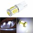 Side COB 5SMD LED 12V Dashboard Light White T10 License Plate Light - 1