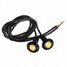 Motor Car 3W Light DC12V Lights Fog Black Shell Eagle Eye LED Daytime Running 23mm - 4