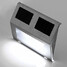 2-led White Stair Outdoor Garden Solar Wall Lights Ways - 4