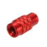 Dust Cover Caps Aluminum Valve 4pcs Red Motorcycle Bicycle MTB - 5
