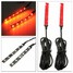 Strip Light Turn Signal Indicator Blinker 6-SMD LED 1Pair Motorcycle Bike Amber - 2